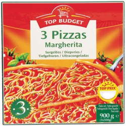 T.Budget 3Pizza Margherita900G