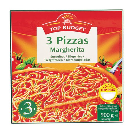 T.Budget 3Pizza Margherita900G