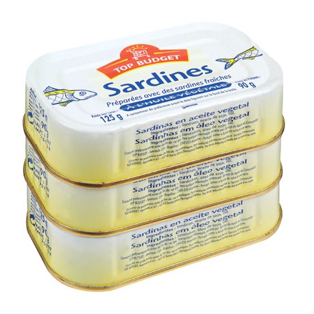 Tb Sardine H.Tourn 375G 3X1/4