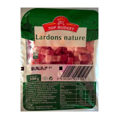 T.Budget Lardons Natures 300G