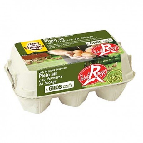 Bte 6 Oeufs Lab.Rge Gros