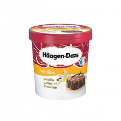 500Ml Glace Vanille/Caramel/Brownie Haagen-Daz