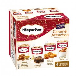 4X100Ml Glace Caramel Attraction Haagen Daz
