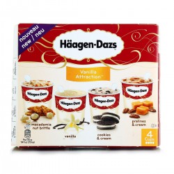 4X100Ml Minicup Vanilla Attrac Haagen-Daz