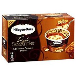 4X86Ml Glace Speculoos Caramel Desir Haagen Daz