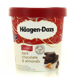 500Ml Glace Dark Chocolat Almonds 430G Haagen-Daz