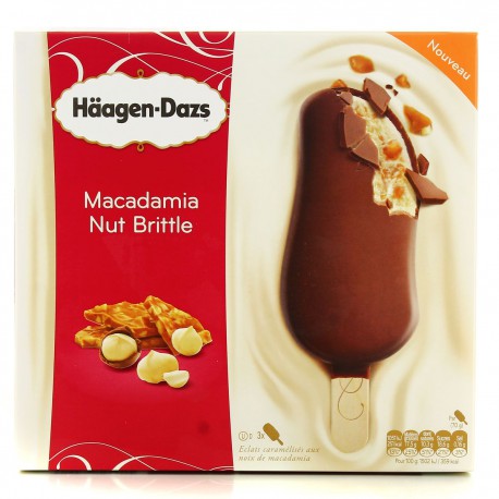 3 Batonnets Glaces Macadamia Nut 210G Haagen-Daz
