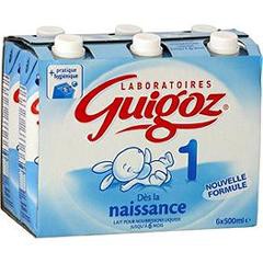 Guigoz Brique de lait 1er âge - 6x500 ml - De 0 à 6 mois - Comparer avec