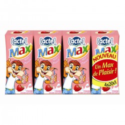4X20Cl Brick Lait Arome Fraise Lactel