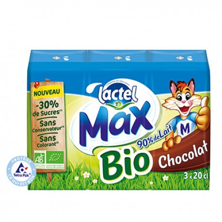 Lactel Bio Lt Max Choco 3X20Cl