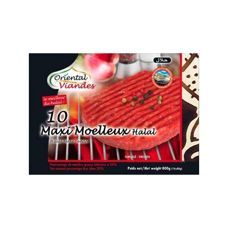 10X80G Maxi Moelleux Halal Oriental Viande