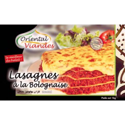 Oriental Viandes Lasagne Bolognaise Hallal 1Kg