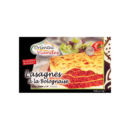 Oriental Viandes Lasagne Bolognaise Hallal 1Kg