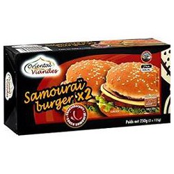 250G Samourai Burger Halal Oriental Viande