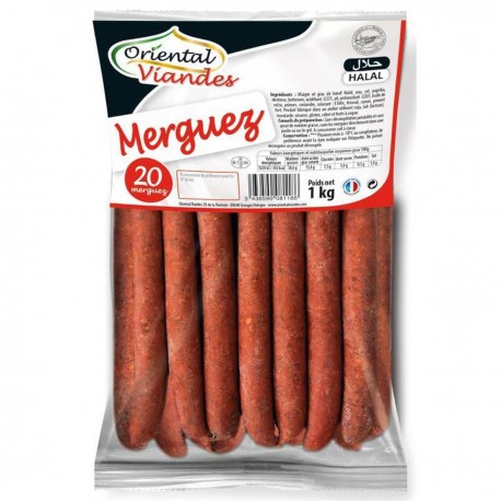 MERGUEZ DOUCE 5KG Halal - Saveurs d'Orient Vandoeuvre