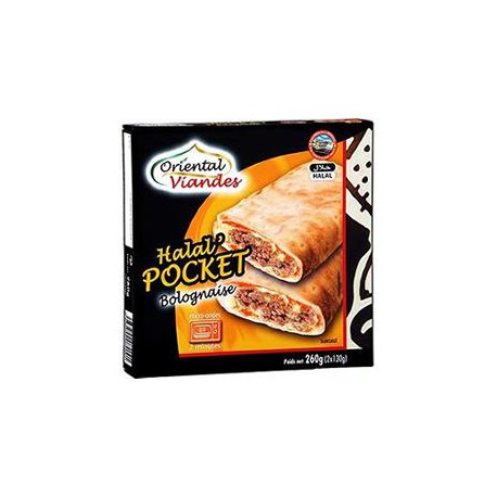 2X130G Pocket Bolognaise Halal Oriental Viande