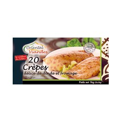 Crepes Dinde Fromage Halal 20 Crepes 1Kg