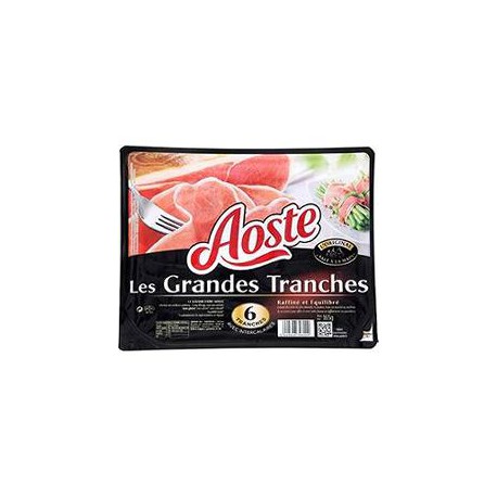 Aoste Jambon Cru Aoste 6 Grandes Tranches 165G
