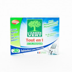 30 Tablettes Lave Vaisselle Tout En 1 Arbre Vert