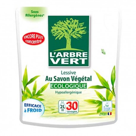L Arbre Vert Recharge Lessive Végétale 2L