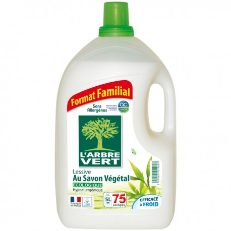 5L Lessive Liquide Savon Vegetal Arbre Vert