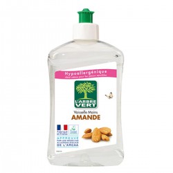 Flacon 500Ml Liquide Vaisselle Amande/Arbricot Vert