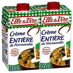 Elle Et Vire Creme Uht 35% Mg 2X25Cl