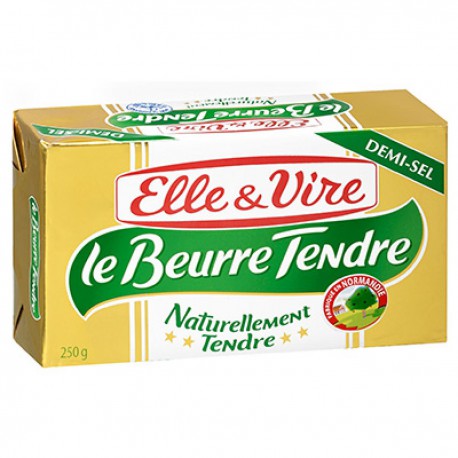 250G Beurre Tendre 1/2 Sel Elle & Vire