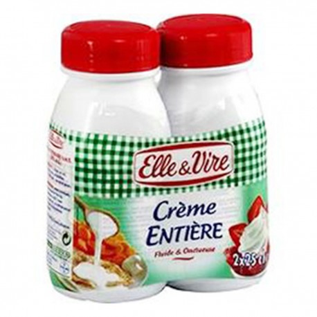 Elle Et Vire Creme Entiere Bouteille 2X25Cl