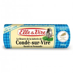250G Beurre Doux Rouleaux Conde Elle & Vire