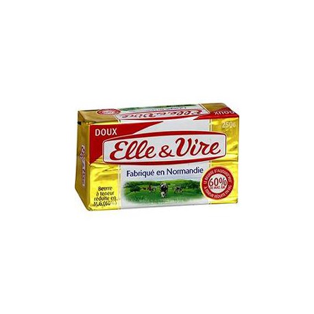 250G Beurre Gastronomique Doux 60% Elle & Vire