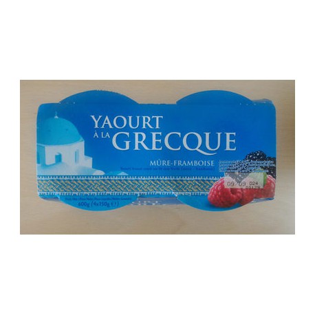 4X150G Yaourt Grec Framboise/Mure