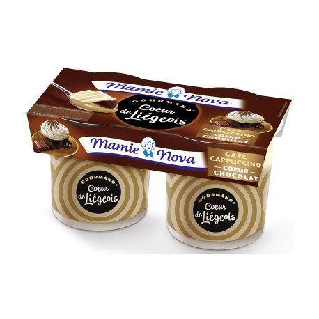 2X120G Liegeois Cafe Coeur Chocolat Mamie Nova