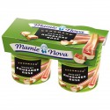 2X150G Yaourt Dessert Gourmand Rhubarbe Rose Mamie Nova