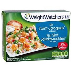 350G Riz Saint Jacques Sauce Fromage/Bacon Weight Watchers