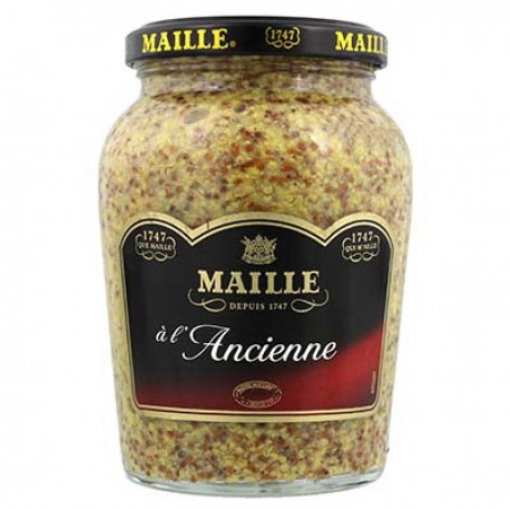 Maille Moutarde Ancienne Fleur Lys Bocal 380G
