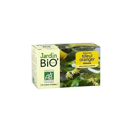 Jardin Biologique Infusion Tilleul/Oranger 20Sachets