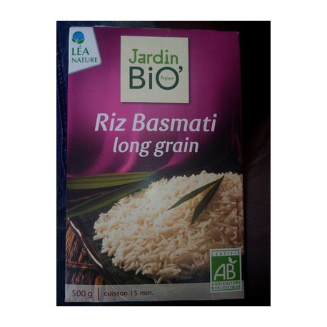 J.Bio Riz Basmati Blc Bio 500G