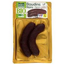 Bonjour Campagne Boudin Noir Oignons Bio X2 200G