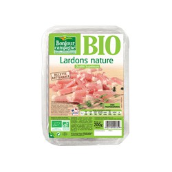 200G Lardon Nature Bio Bonjour Campagne