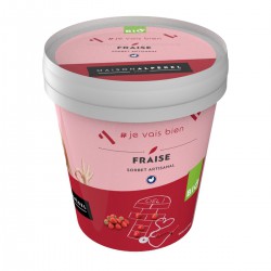 350G Pot Sorbet Bio Fraise
