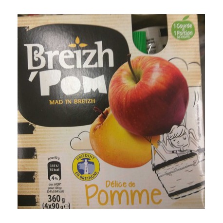 Breizh Pom Gourde Pomme 4X90G