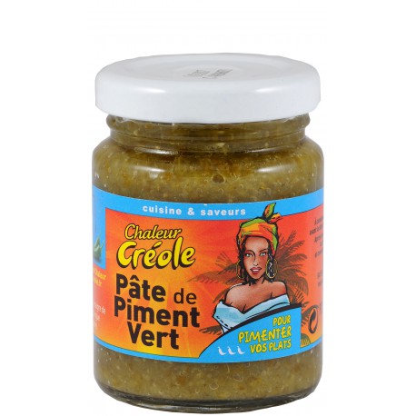 Chaleur Creole Pate De Piment Vert 100G