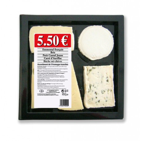 Fe/ Plateau 5 Fromages 400G