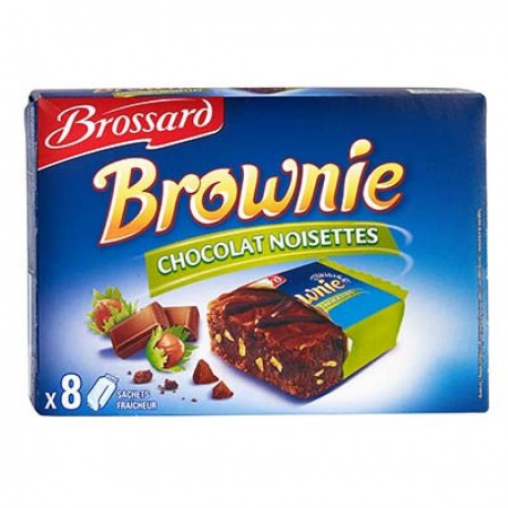 Brossard Mini Brownie Chocolat Noisette 240G X7