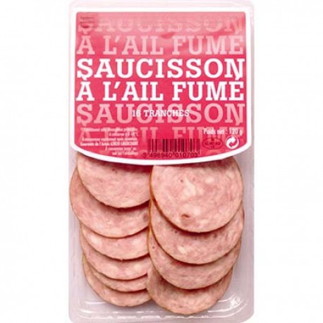 Saucisson Ail Fume 120G