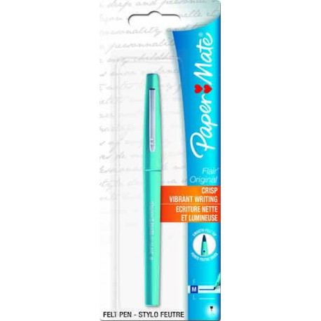 Paperm.Feutre Flair Turquois
