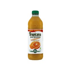 Bouteille Pet 1,5L Pur Jus Orange Sans Pulpe Tropicana New