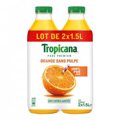 L.2 Pet 1L5 Orange/Pulpe Pur Jus Tropicana Ambiant