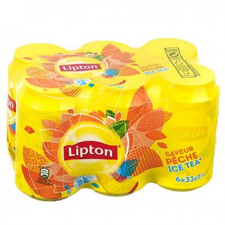 Pack Bte 6X33Cl Ice Tea Peche Liptonic New